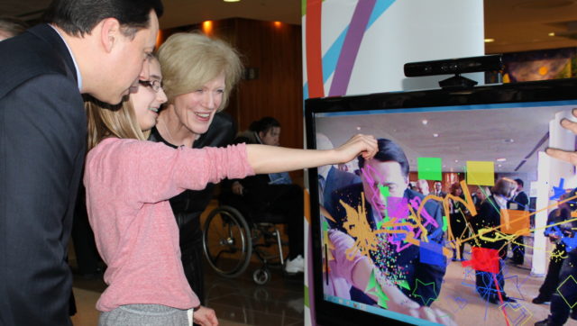 Playing for better health_Clients shows CEO and Minister Duguid game for CP_resized